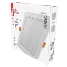 Emos ZD2442 LED RUBIC stropné vstavané klasické svietidlo štvorec 170 × 170 × 26 mm 18W 1800lm 4000K biela