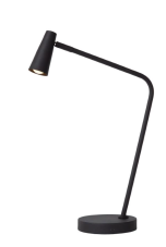 LUCIDE 36620/03/30 STIRLING stolní lampička V475mm LED 3W/230lm 2700K černá, nabíjecí baterie, 3StepDIM