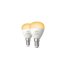 8719514491168 Philips Hue White Ambiance žárovka LED E14 5,1W/470lm 2200-6500K P45 kapka 2-set