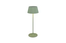 TRIO Reality R57706149 SUAREZ venkovní stolní lampa SMD LED V390mm 1,5W/200lm 3000K IP44 pistáciová, černá, nabíjecí baterie, USB-C port, nabíjecí stanice, ON/OFF