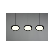 TRIO 340910332 TRAY závěsné svítidlo SMD LED 3x10W/1200lm 3000K černá matná