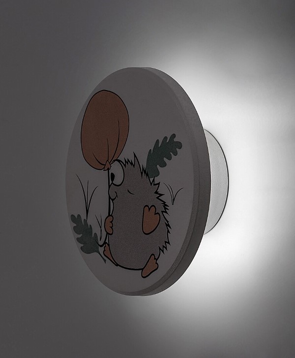 RABALUX 71099 Hedgy nástěnné svítidlo dětské D120mm LED 9W/800lm 3000+4000+6500K bílá, vícebarevná