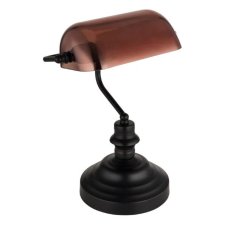 GLOBO 2491C ANTIQUE stolná lampička V360mm 1xE27 čierna, medená