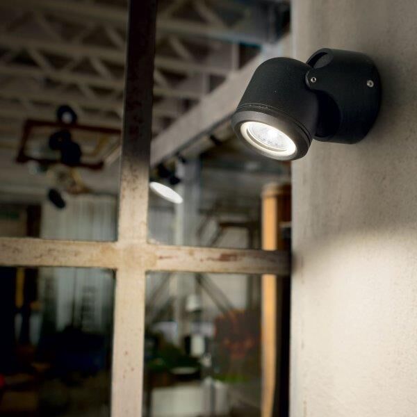 Exteriérové ​​nástěnné svítidlo Ideal lux 129464 XENO AP1 NERO 1xGU10 28W IP44