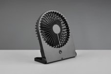 TRIO Reality R044-02 BREEZY ventilátor 3 rýchlostné stupne, nabíjateľná batéria, USB-C port, čierna