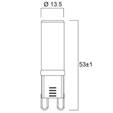 Sylvania 0029664 LED žiarovka G9 2,2W 250lm 2700K
