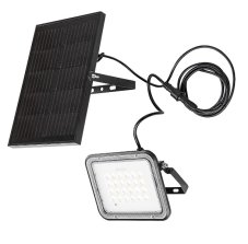 RABALUX 77141 Melk solární nástěnné svítidlo/reflektor LED 6,5W/1000lm 3000+4000+6500K IP65 černá