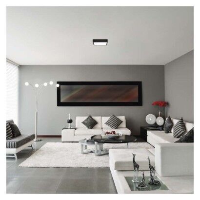 Emos ZM6343 LED NEXXO stropní/nástěnné přisazené klasické svítidlo čtverec 225 × 225 × 42 mm 21W 1900lm 3000/3500/4000K černá