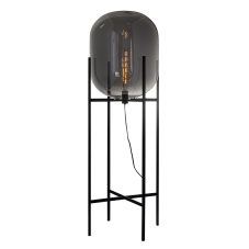 ITALUX FL-82321-1A-L Maversa stojanové svietidlo 1xE27 V1400mm čierna, dymová