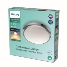 Philips Doris LED CL257 Stropné svietidlo do kúpeľne kruhové 6W/600lm 220mm 2700K IP44 chróm
