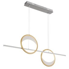 GLOBO 67333-40H UMBRA závesné svietidlo LED 40W/1761lm 2700-6500K strieborná, zlatá, biela, diaľkový ovládač