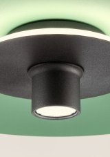REDO 01-2738 LARS závesné svietidlo D350mm LED 6+5W/490lm 3000K zelená, čierna