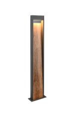 TRIO 446960135 SALMON vonkajšie stojanové svietidlo/stĺpik V1000mm SMD LED 11W/1200lm 3000K IP44 antracit, imitácia dreva