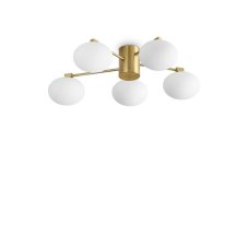 Ideal Lux 316697 HERMES stropné svietidlo 5xG9 D600mm mosadzná