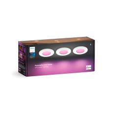 Philips Hue White and color ambiance 8720169264731 Slim downlight S zápustné svietidlo D90mm LED 8,3W/1000lm 2200-6500K+RGB IP44 biela 3-set