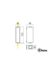 REDO 90424 ACE exteriérové nástenné svietidlo POWER LED 5,84W 196lm 4000K IP54 hnedá