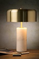 LUCIDE 34540/03/31 MIRASOL stolová lampa G9/3x7W biely mramor