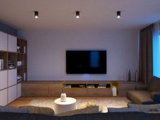 LED2 1150633 TUBUS C stropné bodové povrchové svietidlo 84,5mm 9W/550lm 3000K čierna