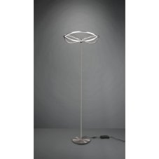 TRIO 421210107 CHARIVARI stojacia lampa LED D520mm 31W/3700lm 3000K matný nikel, stmievateľné