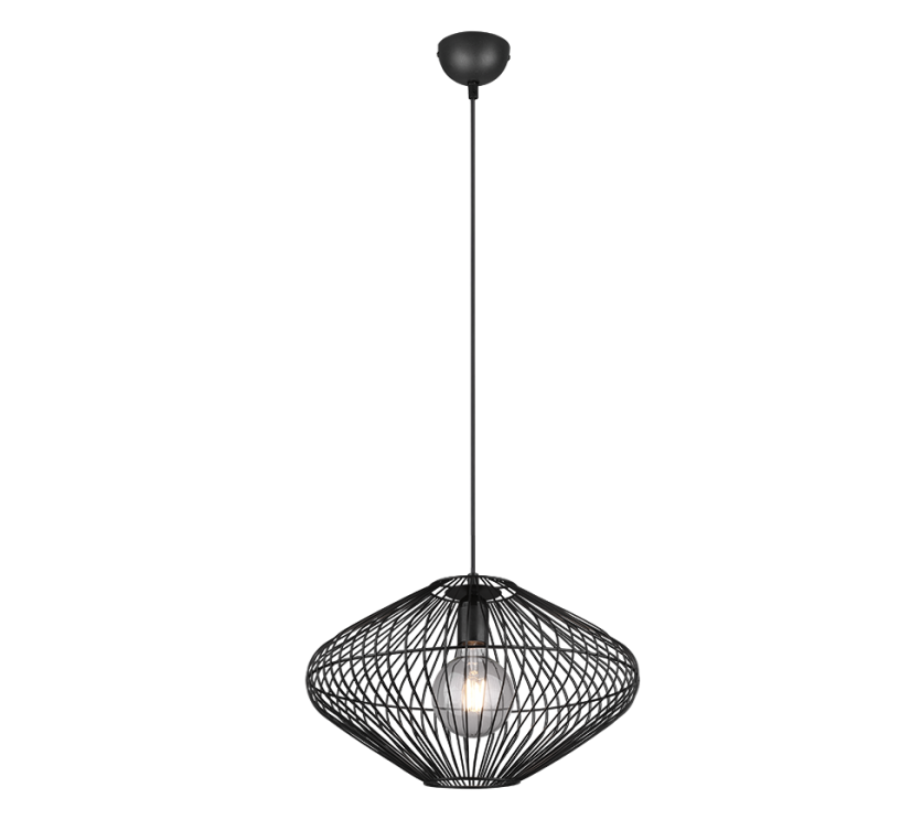 TRIO R30831032 COBAIN závesné svietidlo D380mm 1xE27 matná čierna
