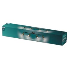 Philips 8720169299931 Conduit stropné bodové svietidlo/spot 4xGU10 čierna, mosadzná, ClickFix