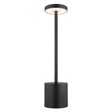 GLOBO 21019B POLINA dotyková stolná lampička V340mm LED 1,2W/138lm 2000+7000+3500K čierna, biela, vrátane batérie CR18650 1200mAh, USB kábel