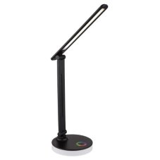 GLOBO 58445B GERALDO stolové svietidlo LED V500mm 5W/538lm 2700+6500+4000K čierna, biela, adaptér, USB kábel, RGB podsvietenie