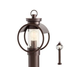 REDO 9573 COMPASS exteríérový záhradný stĺpik E27 1 x 42W IP33