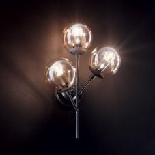 Nástenné svietidlo Ideal lux 187006 KEPLER AP3 3xE27 60W čierna