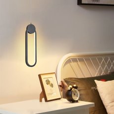 IMMAX 07232L NEO LITE OVALE Inteligentní závěsné LED svítidlo 22W 40x12cm černá