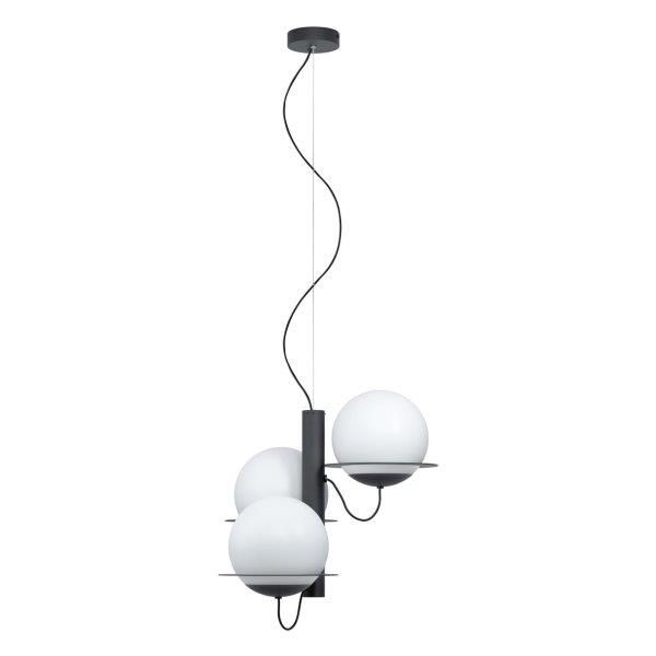 Eglo 98364 SABALETE Závěsné svítidlo E27 3X40W černá / bílá