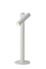 LUCIDE 27503/02/31 ANTRIM stolná lampička V430mm LED 2,2W/140lm 2700K IP54 biela, bezdrôtová nabíjacia podložka