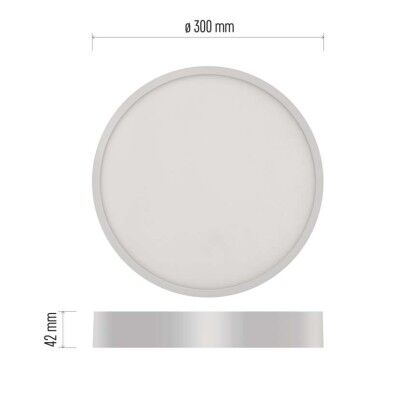 Emos ZM5155 LED NEXXO stropní/nástěnné přisazené klasické svítidlo kruh průměr 300 × 42 mm 28,5W 2700lm 4000K bílá