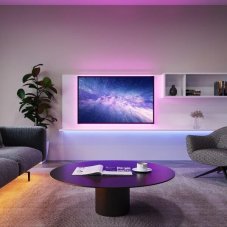 TRIO Reality R65555102 RACER LED pásik 5000mm 15W/1250lm 3000K RGBW čierna, stmievateľné, diaľkový ovládač
