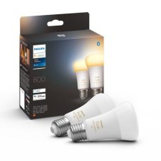 Philips Hue White Ambiance 8719514328242 LED žiarovka E27 6W/800lm 2200-6500K bluetooth 2-set