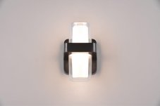 TRIO Reality R24266232 LIMEIRA vonkajšie nástenné svietidlo SMD LED 2x3,5W/2x380lm 3000K IP44 čierna, biela
