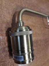 Nástenné svietidlo Ideal lux 160214 TRIUMPH AP1 1xE27 60W mosadz antik leštená