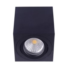 EMITHOR 48609 ALUX 80 mm povrchové bodové svietidlo 1xGU10/MAX 50W, IP20, čierna