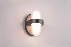 TRIO Reality R24256232 LIMEIRA vonkajšie nástenné svietidlo SMD LED 2x3,5W/2x380lm 3000K IP44 čierna, biela
