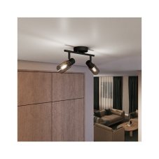 Philips 8720169299290 Palms stropné bodové svietidlo/spot 2xE14 čierna, dymová, ClickFix