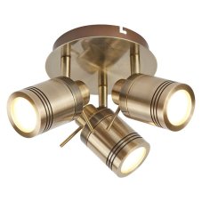 Searchlight 6603AB SAMSON stropní svítidlo GU10 3x4W 1050 lm IP44