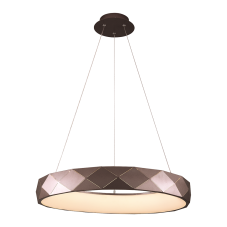 LUXERA 18416 CANVAS I. závesné svietidlo LED D480mm 38W/2250lm 4000K piesková kávová, biela, stmievateľné