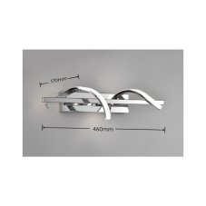 TRIO Reality R22201106 ISABEL nástenné svietidlo SMD LED 8,5W/950lm 4000K chrómová, switchdimmer