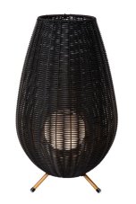 LUCIDE 03843/50/30 COLIN IP44 vonkajšie dekoratívne svietidlo LED V500mm 3W/180lm 3000K IP44 čierna, mosadz, nabíjateľná batéria, 3 StepDim