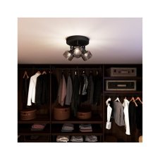 Philips 8720169299658 Sleet stropné bodové svietidlo/spot D211mm 3xE14 čierna, dymová, ClickFix