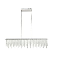 GLOBO 68405-24H SCALA krištáľové závesné svietidlo LED 24W/1700lm 3000-4500-6000K chróm, stmievateľné, diaľkové ovládanie