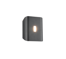 TRIO 246660342 SANTERNO vonkajšie nástenné svietidlo SMD LED 7,5W/850lm 2300+3000+4000K IP54 antracit