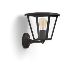 Philips HUE White INARA nástenné exteriérové svietidlo LED E27 7W 550lm 2100K IP44 čierne