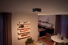 Philips 50494/30/P0 Box LED čierne povrchové bodové svietidlo WGD 4x4,5W=2000lm 2200-2700K