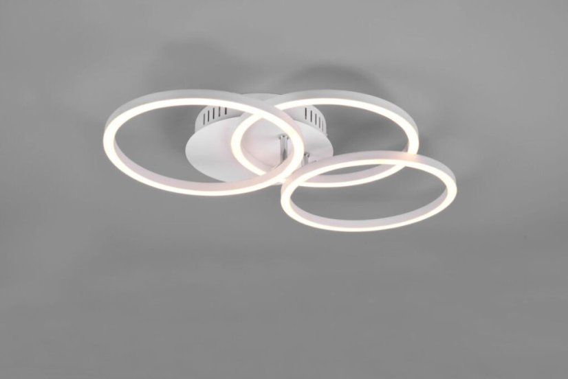 TRIO R62823131 CIRCLE stropné svietidlo LED 27W/3100lm 2700-6000K matná biela, diaľkový ovládač